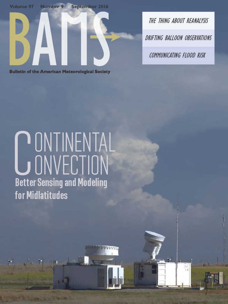 The MC3E campaign was featured on the cover of September's issue of BAMS.