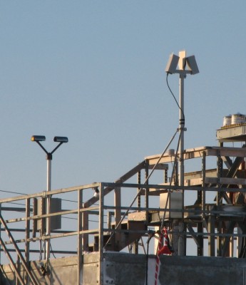 Located on the roof of the Guest Instrument Facility at the ARM Barrow site are the PARSIVEL (left) and POSS (right) instruments.