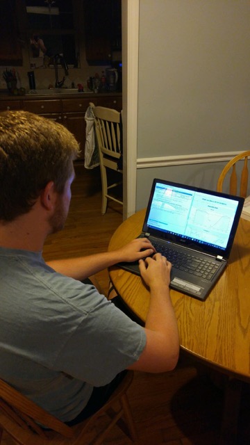 Data Quality analyst Erick Green works on reviewing data.