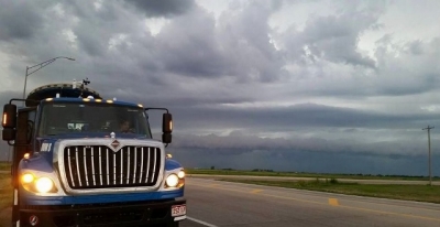 Mobile radar equipment were set to deploy as a storm gathers near York, Nebraska.