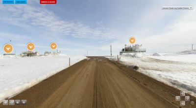A click of the mouse takes users on a virtual tour of the entire North Slope of Alaska site.