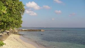 Instruments from the second ARM Mobile Facility were located at sites like this around Gan Island for a six-month campaign in the Maldives.