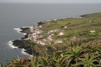 A mix of green pastures and isolated white-housed villages dot the landscape of Graciosa Island. The ARM Mobile Facility will be located near the airport at the northern end of the island.