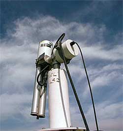The CIMEL sunphotometer takes sky radiance measurements during daylight hours, when the sun is above horizon.