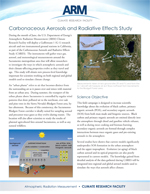 Carbonaceous Aerosols and Radiative Effects
