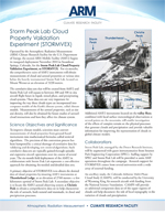 Storm Peak Lab Cloud Property Validation Experiment (STORMVEX)