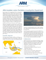 ARM Madden-Julian Oscillation Experiment
