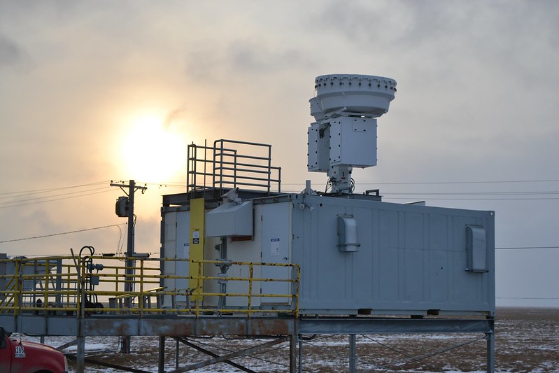 ARM scanning cloud radar at ARM's North Slope of Alaska atmospheric observatory