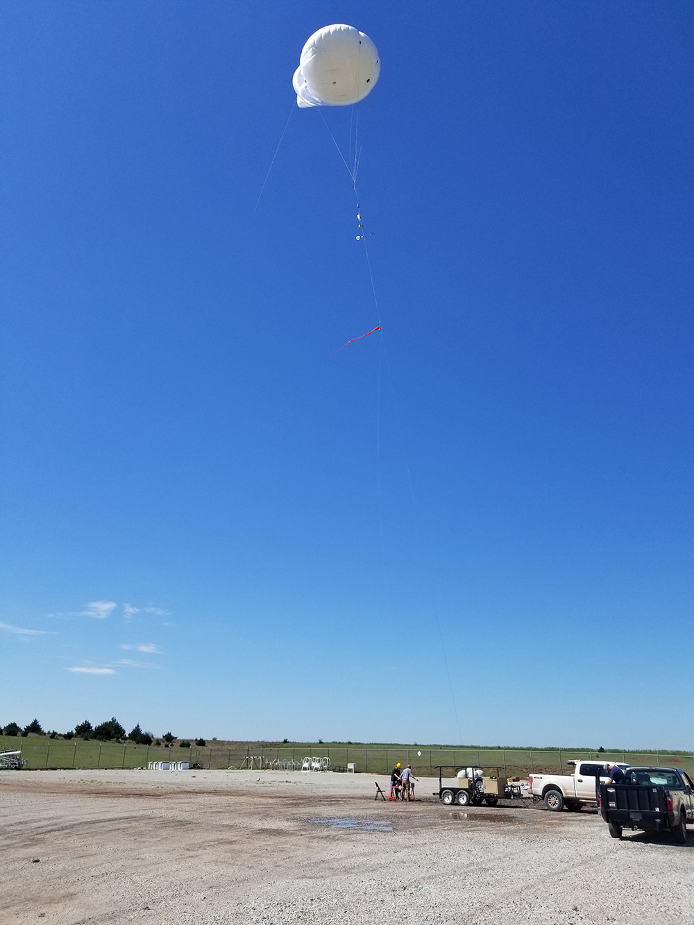 Tethered balloon at the Southern Great Plains atmospheric observatory