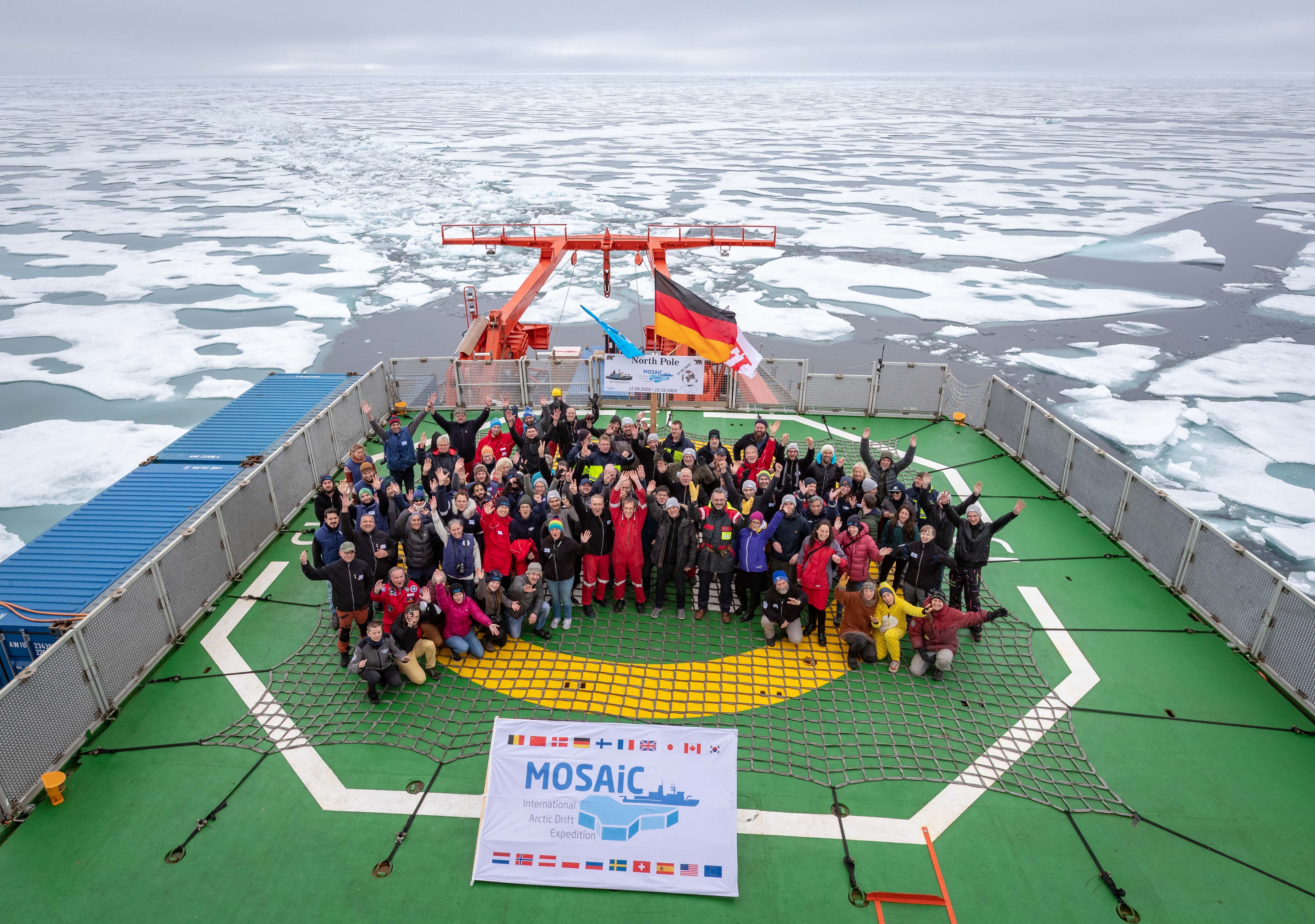 MOSAiC Leg 5 team in the North Pole