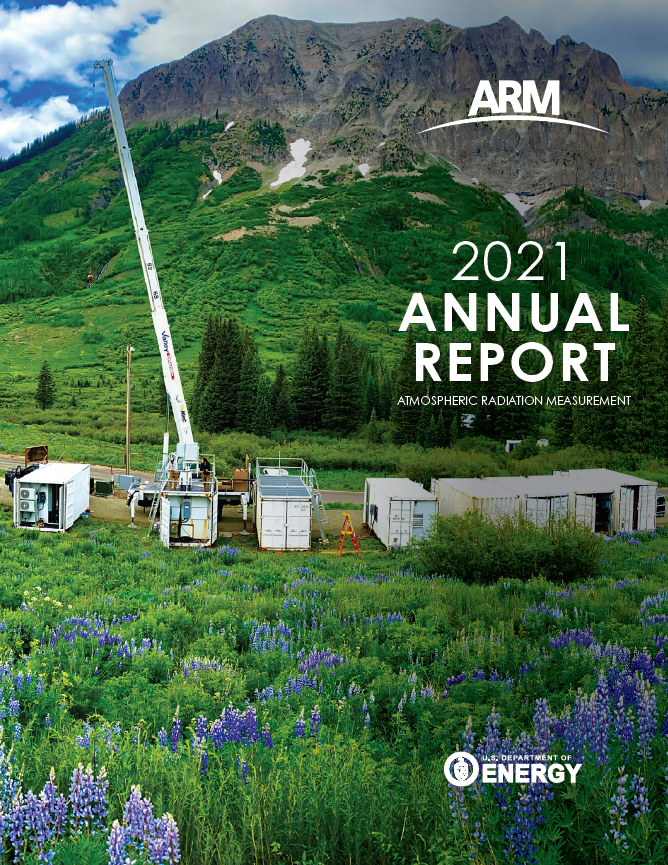 The picture shows the ARM Mobile Facility in front of Gothic Mountain in Colorado.