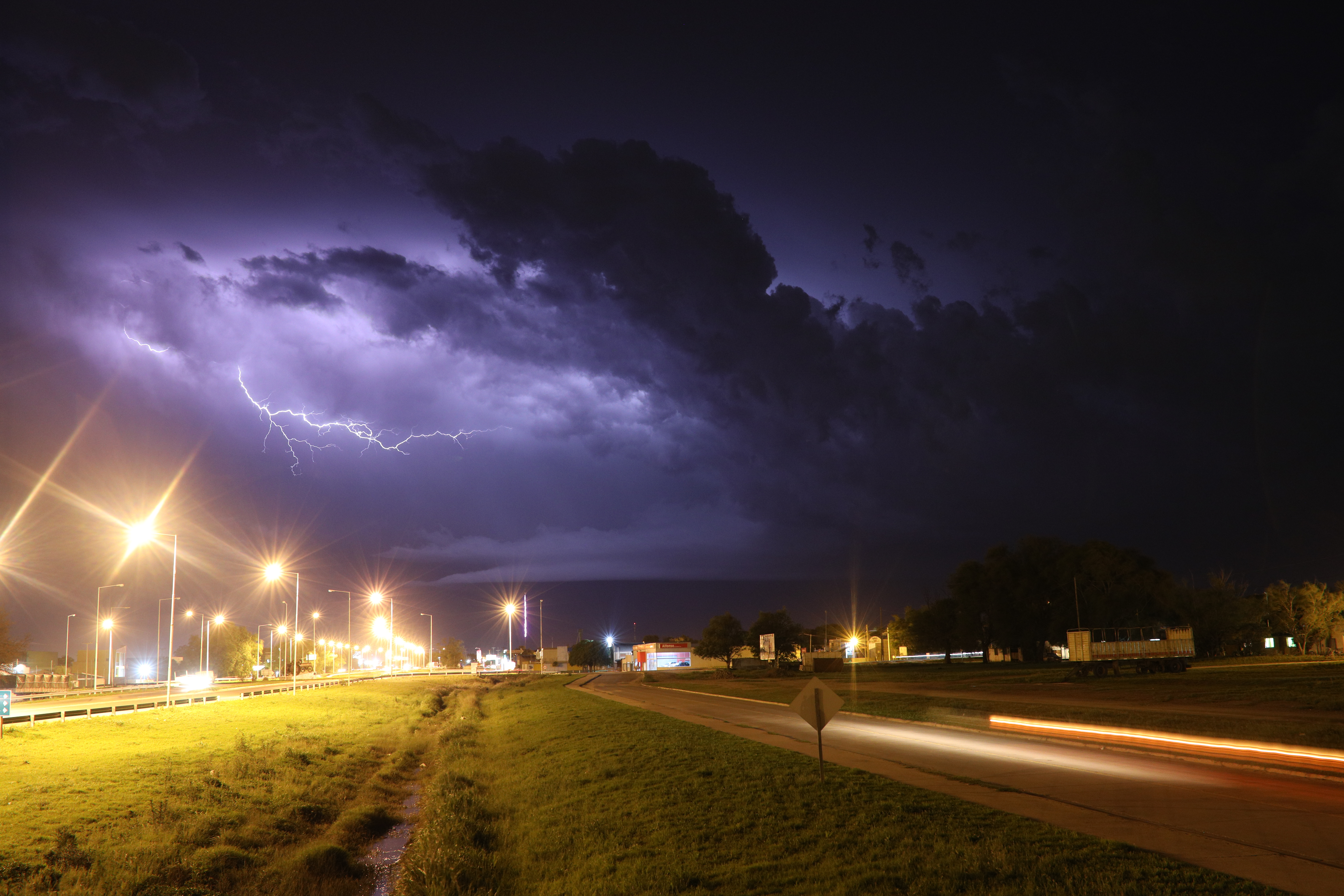 Lightning during CACTI campaign in Argentina