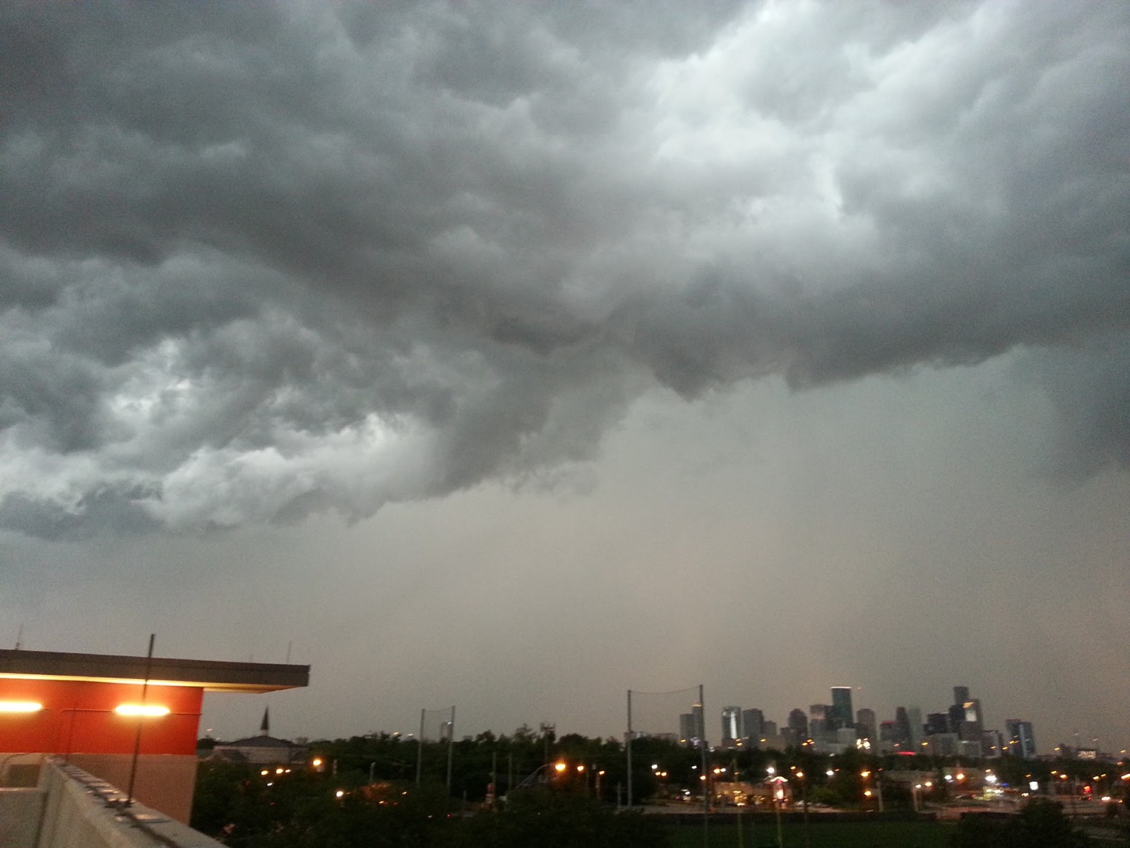 Stormy Houston, Texas, skyline