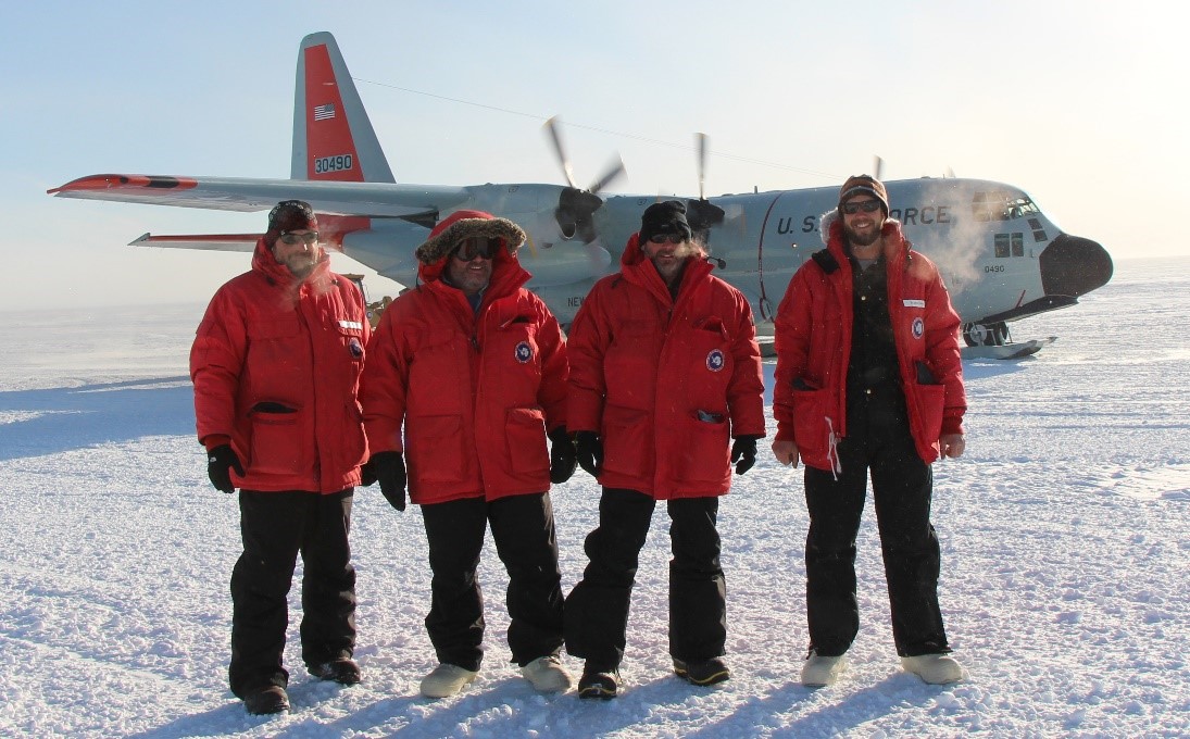 West Antarctic Ice Sheet installation team
