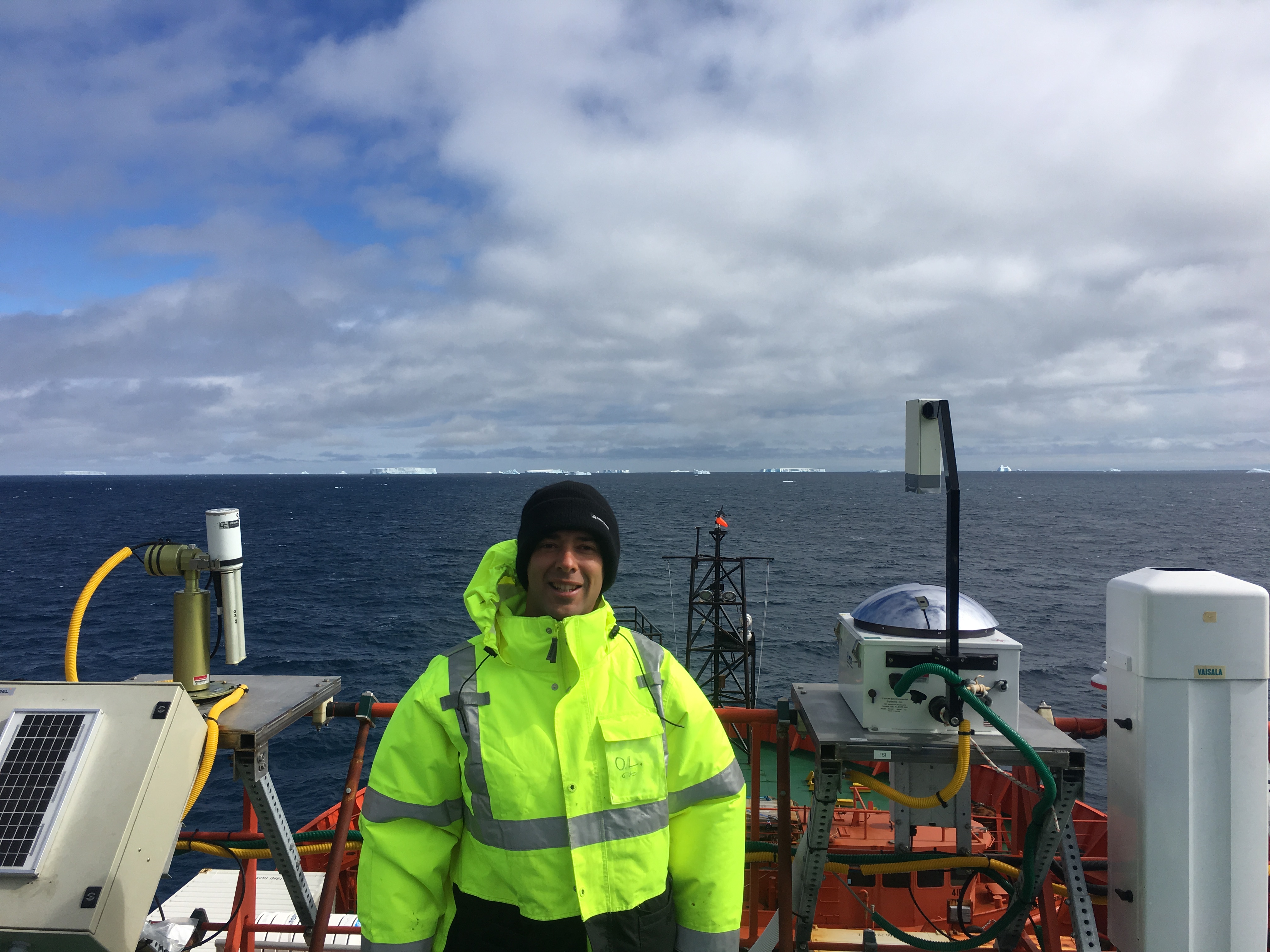 Bruno Cunha on Aurora Australis icebreaker