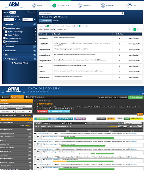 Data Discovery search, new and old