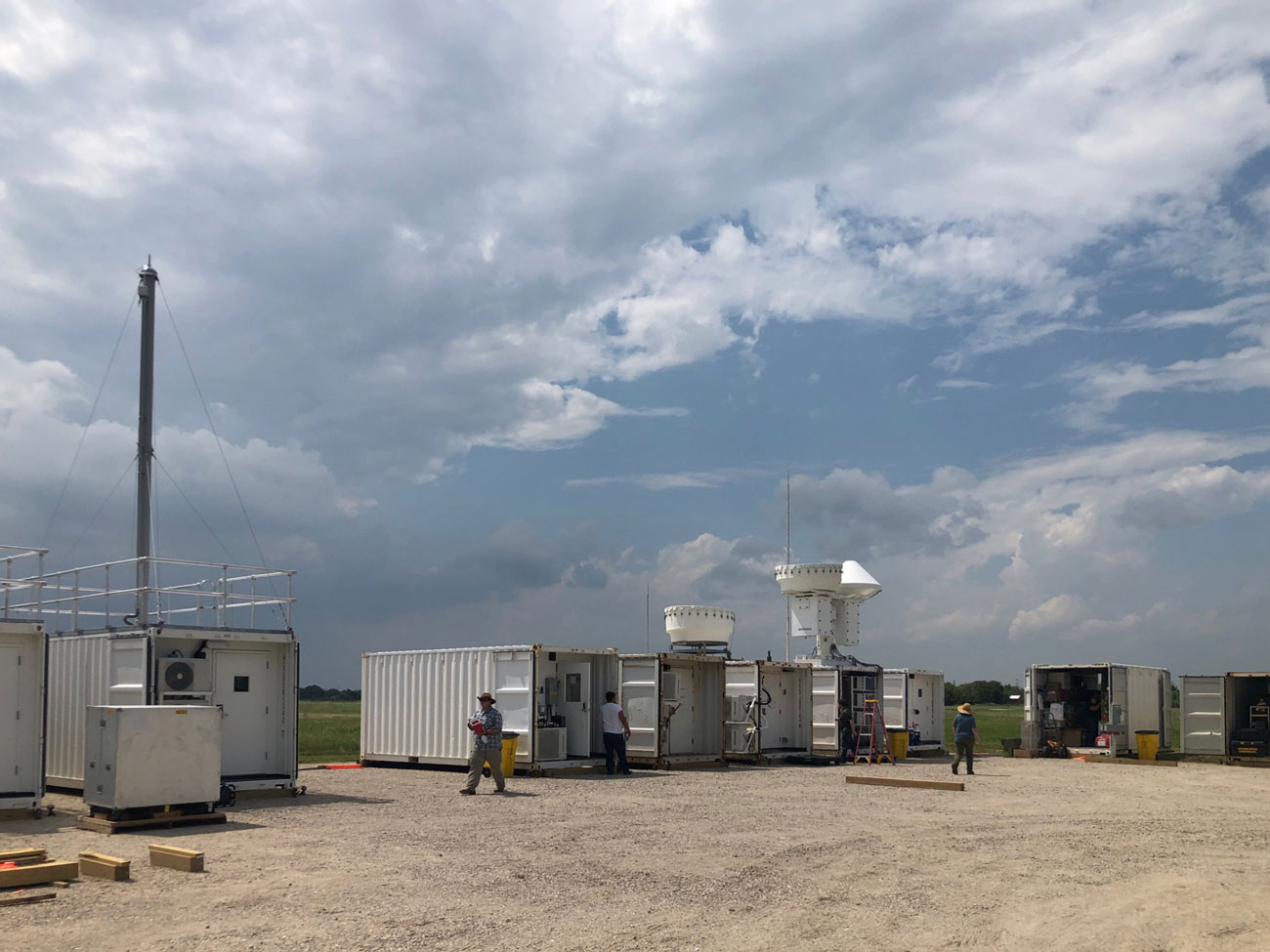 Setup of the ARM Mobile Facility in La Porte, Texas, ahead of the TRACER campaign