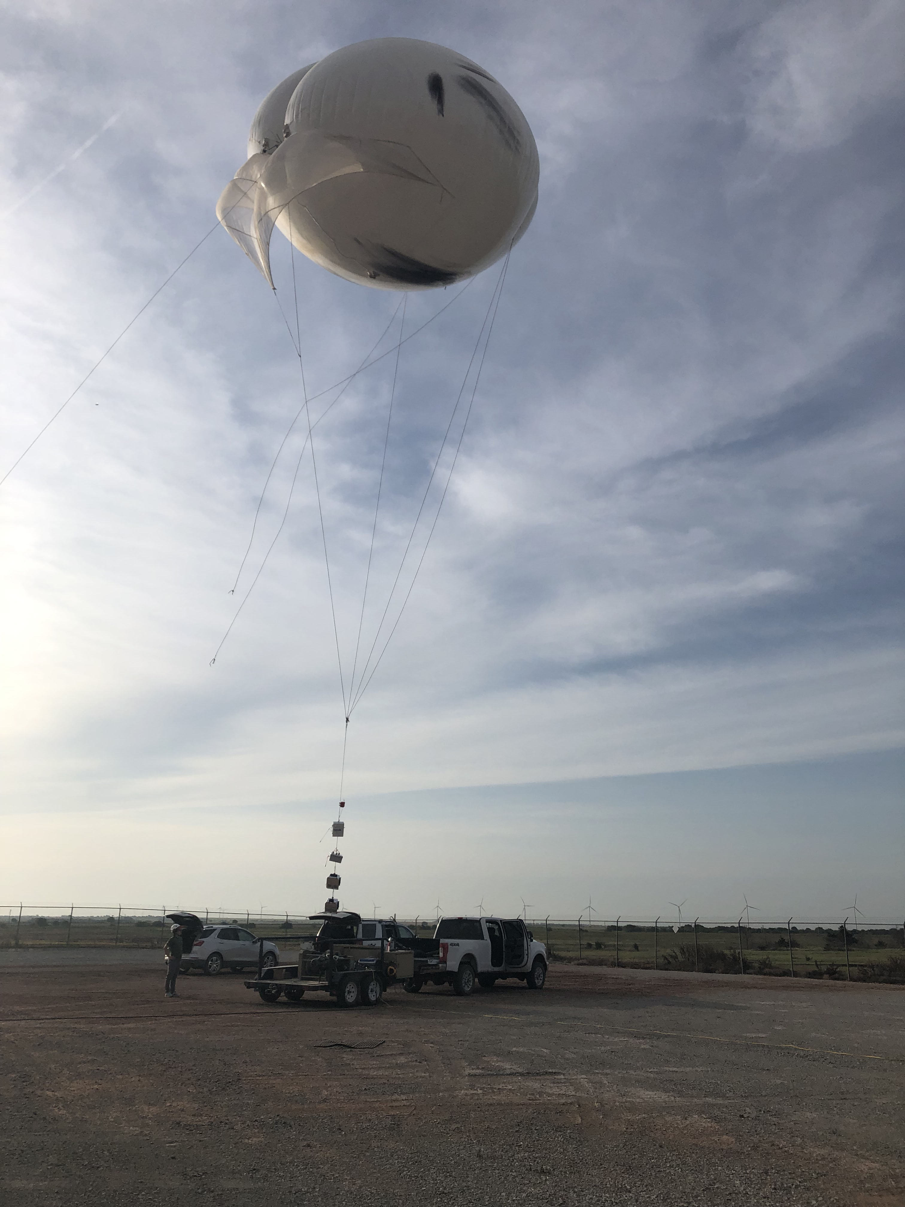 Tethered balloon system in Southern Great Plains