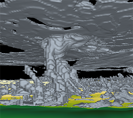 Model simulation of deep convection over complex terrain during the Cloud, Aerosol, and Complex Terrain Interactions (CACTI) field campaign in Argentina