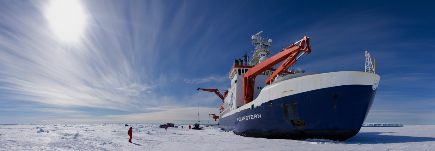 Polarstern ship in the Arctic