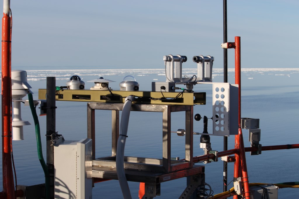 Ship radiation system installed on supply vessel during MARCUS campaign across Southern Ocean