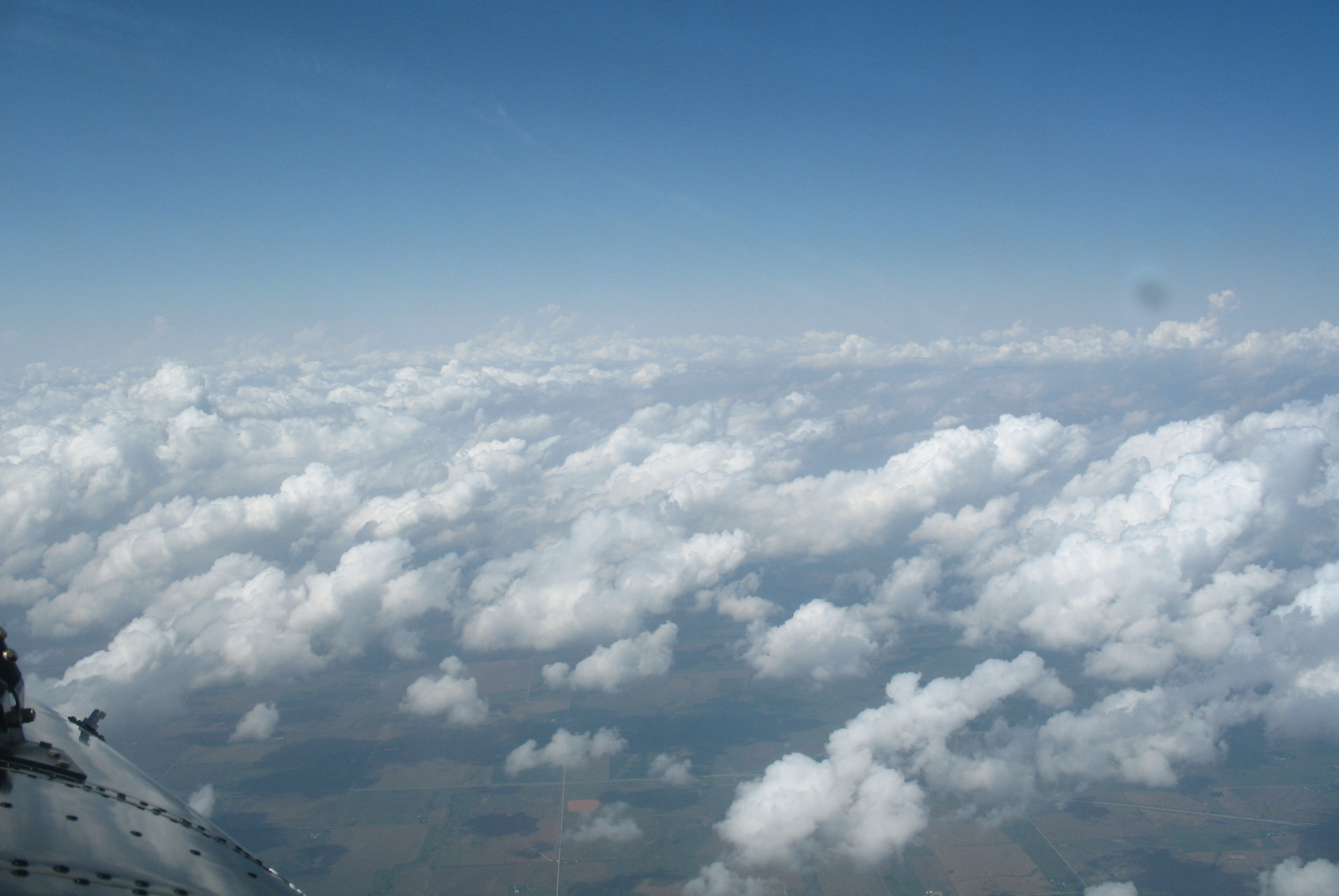 in air over southern great plains