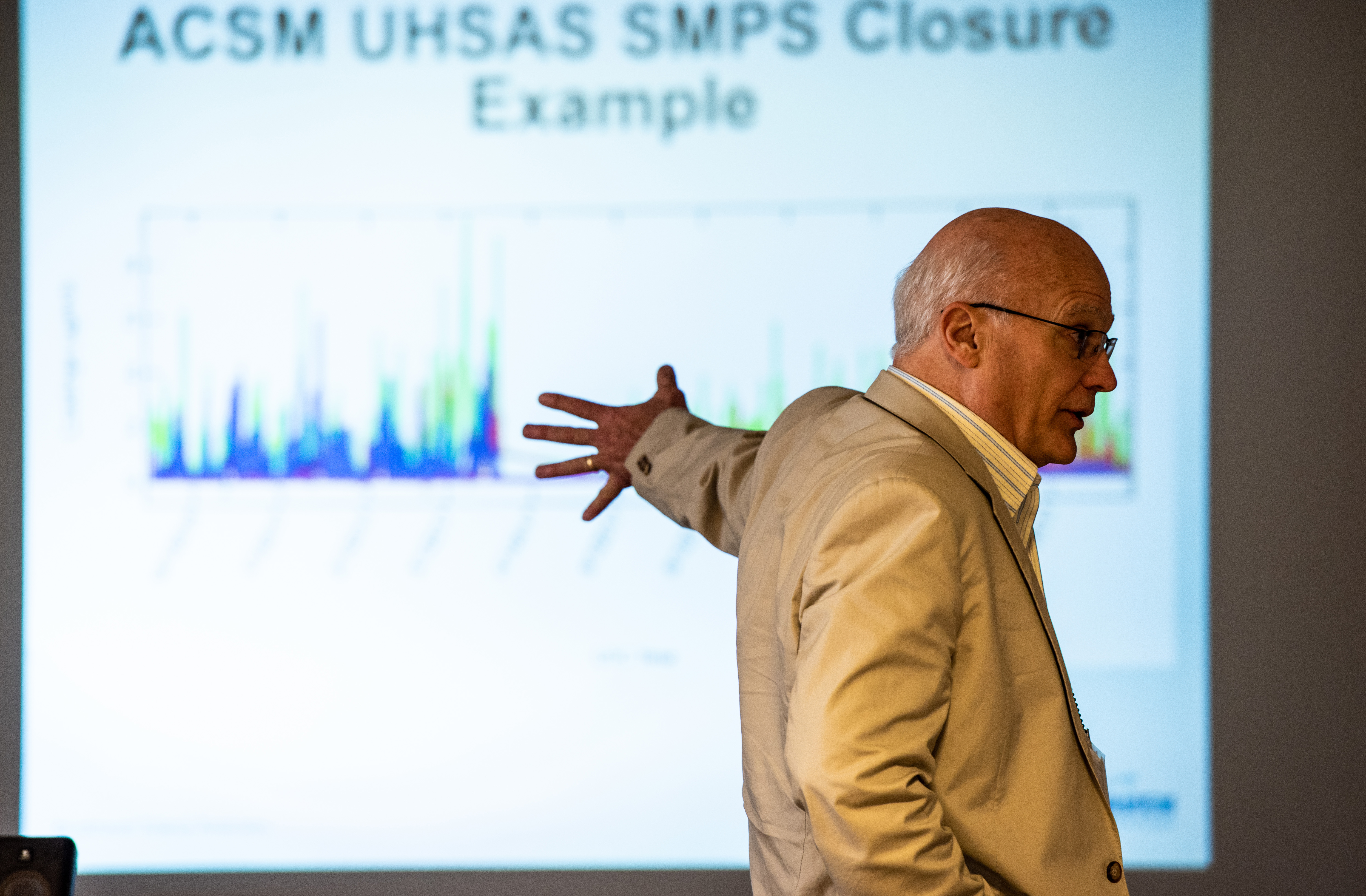 Tom Watson teaches during the 2019 Aerosol Summer School in Richland, Washington