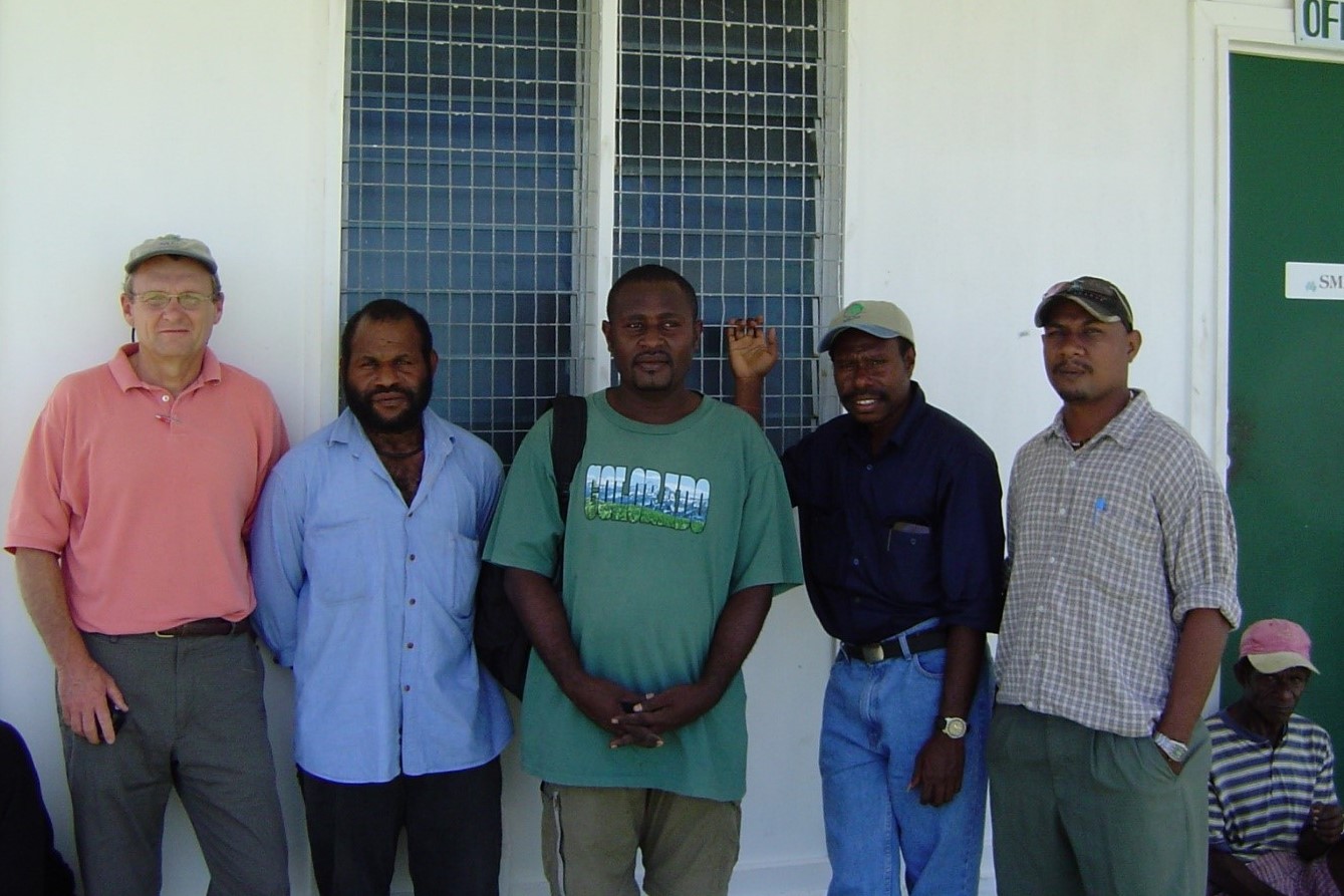 Larry Jones and Manus Island site observers