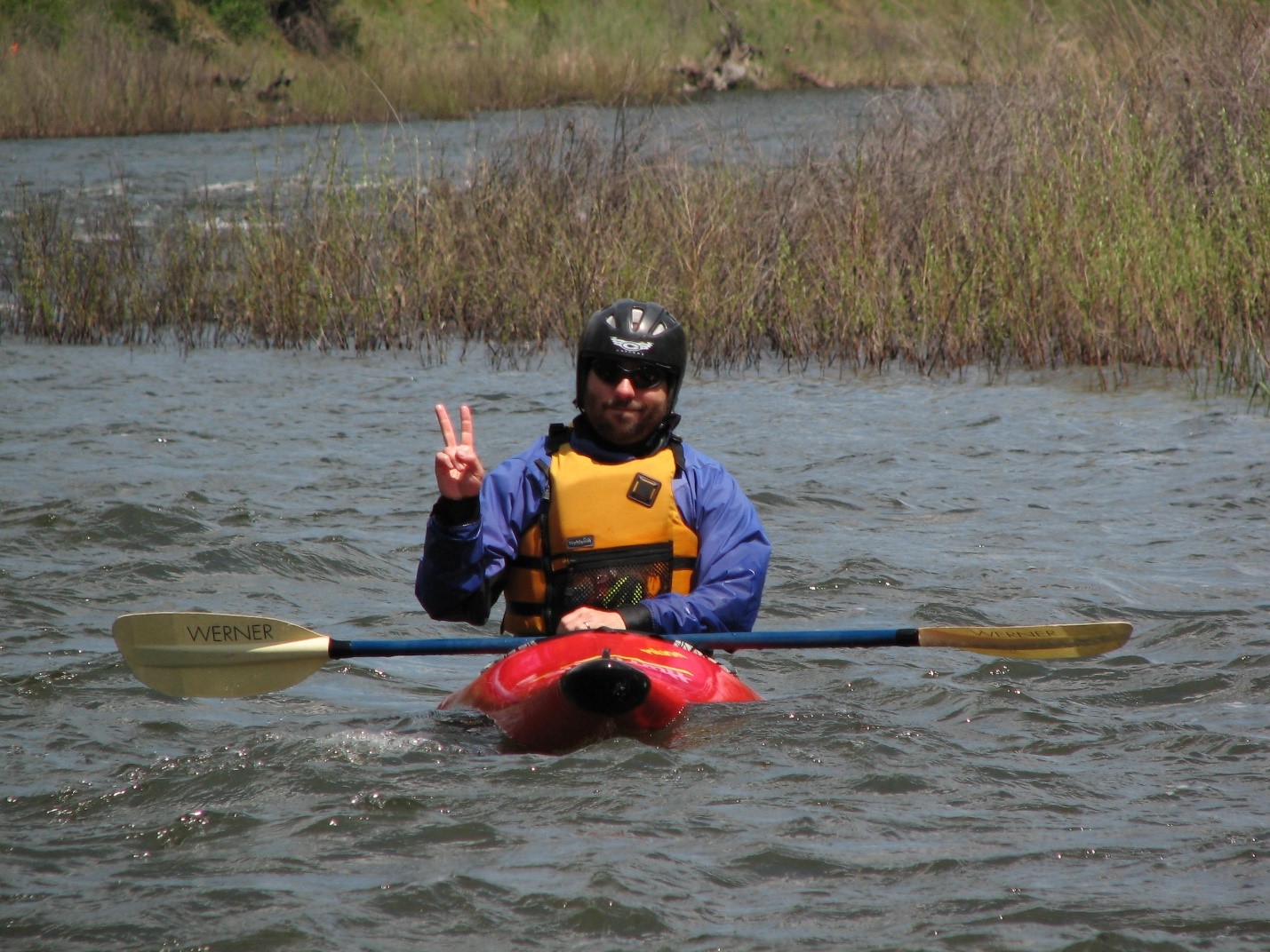 Roger Marchand on the river