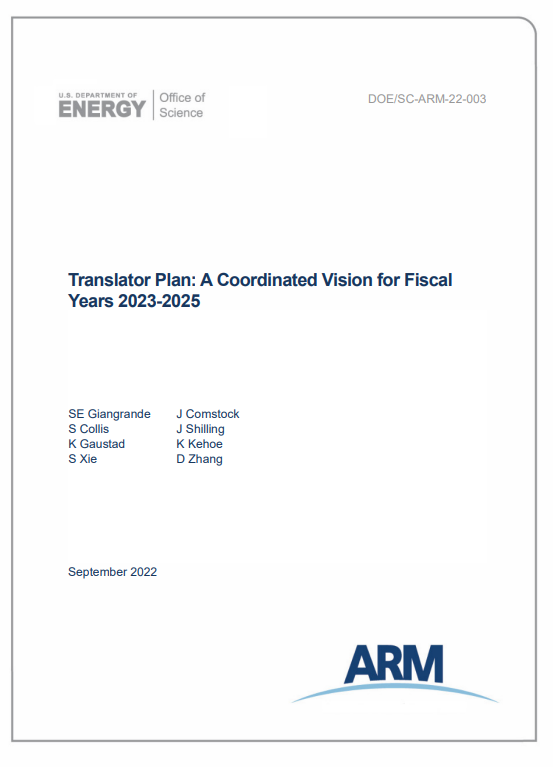 Cover of the ARM translator plan for fiscal years 2023-2025