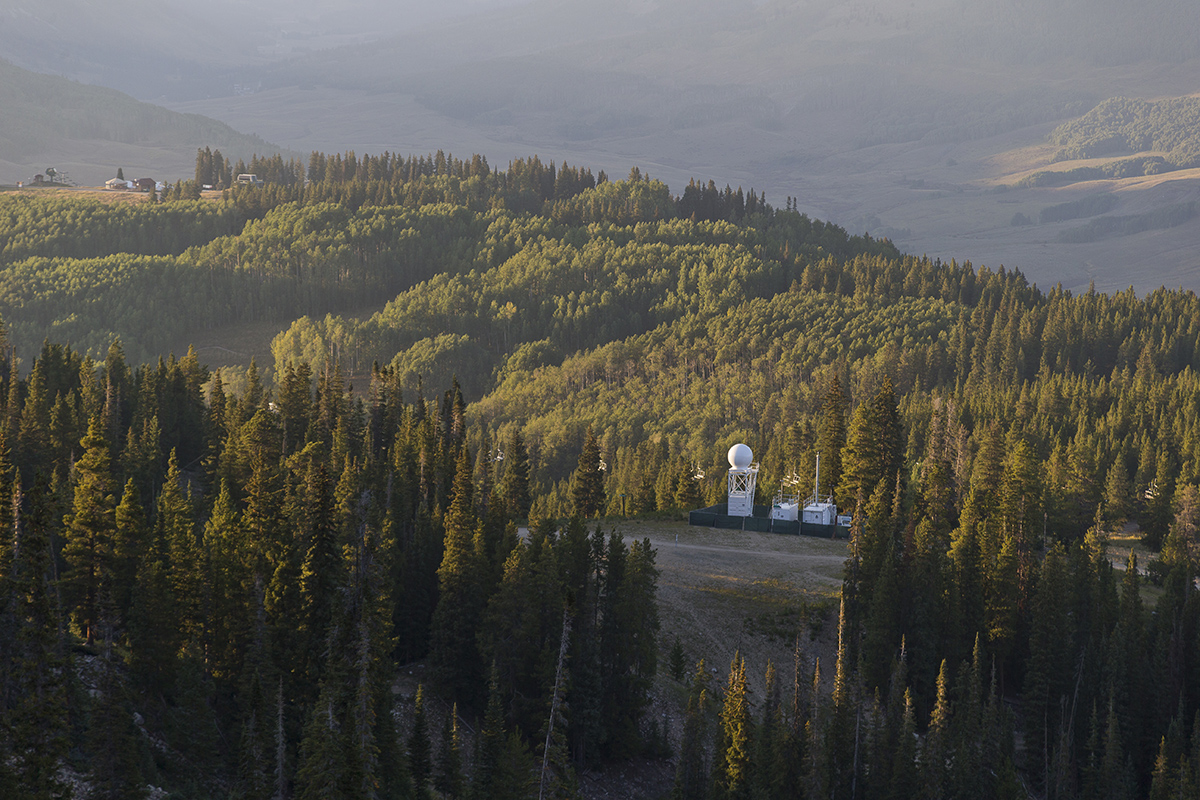 The ski lift at Crested Butte Mountain Resort cuts near SAIL instruments.